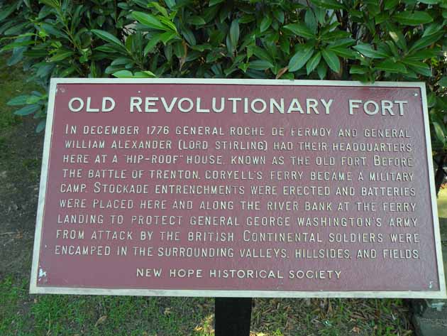 Historical marker for the Old Fort