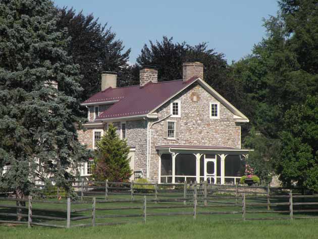 Back of William H. Johnson farmhouse