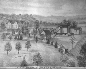 Residence of Rev. Hunsicker and the “Academy”